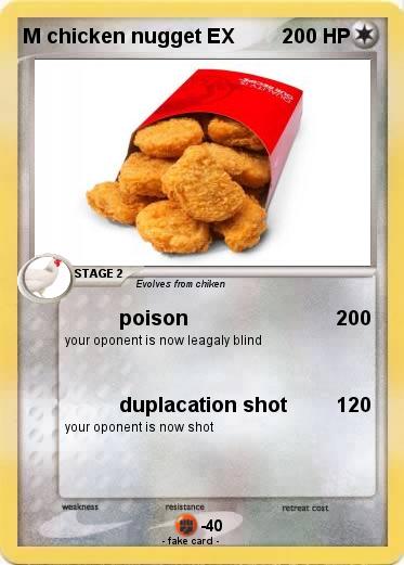 Pokemon M chicken nugget EX