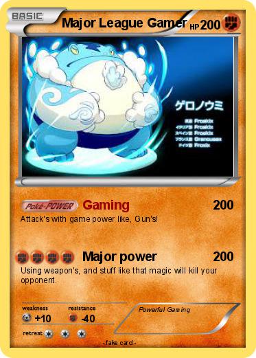 Pokemon Major League Gamer