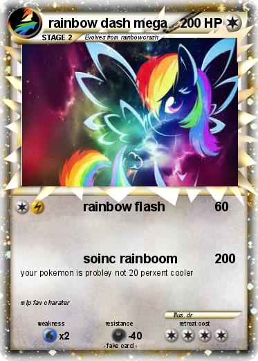 Pokemon rainbow dash mega