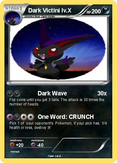 Pokemon Dark Victini lv.X