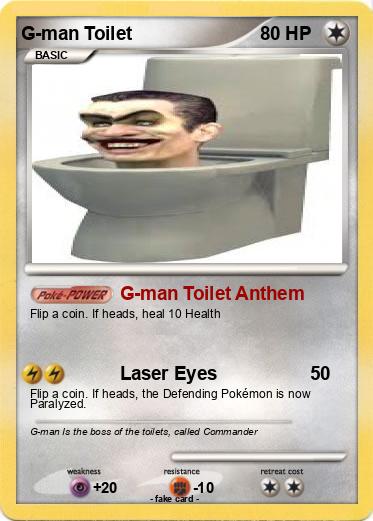 Pokemon G-man Toilet