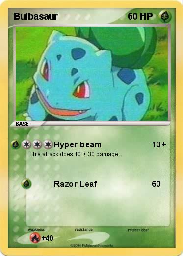 Pokemon Bulbasaur 