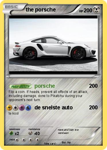 Pokemon the porsche