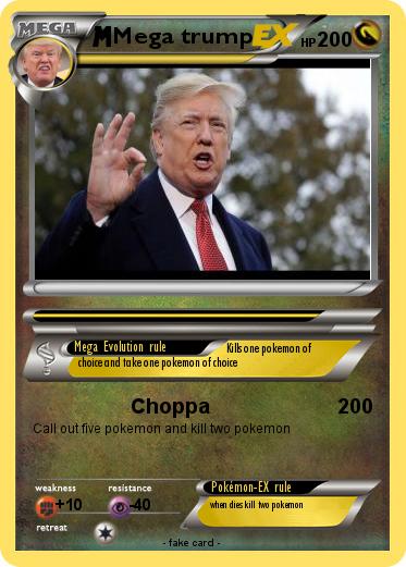 Pokemon Mega trump