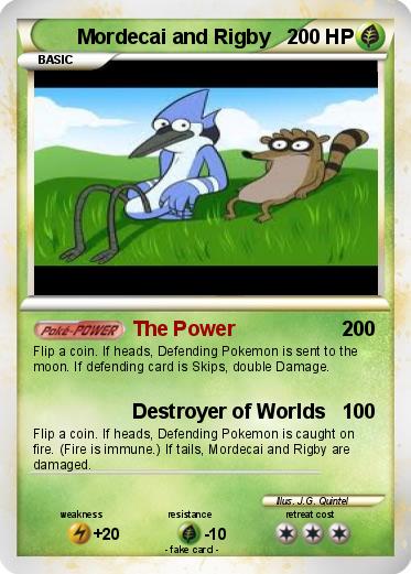 Pokemon Mordecai and Rigby