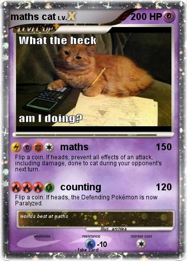 Pokemon maths cat