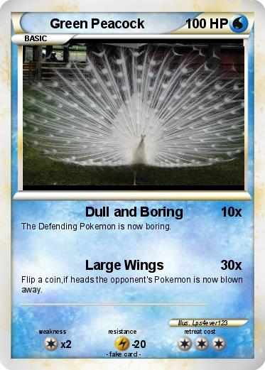 Pokemon Green Peacock