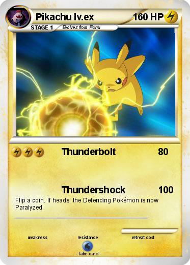 Pokemon Pikachu lv.ex