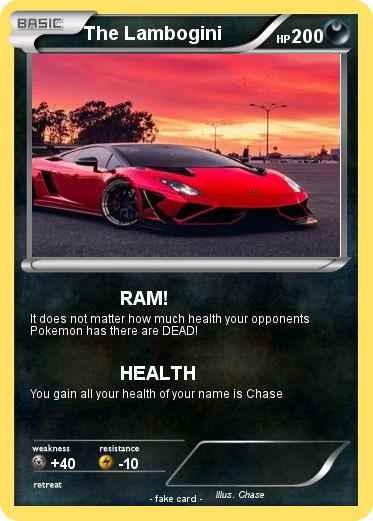 Pokemon The Lambogini