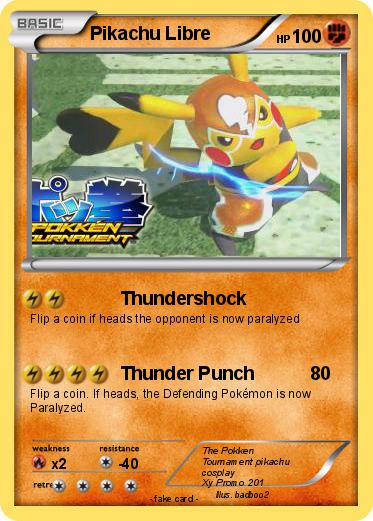 Pokemon Pikachu Libre