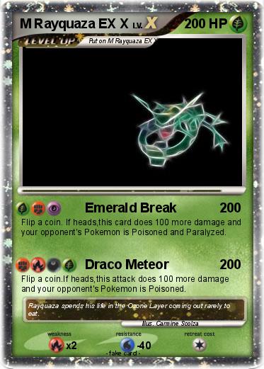 Pokemon M Rayquaza EX X