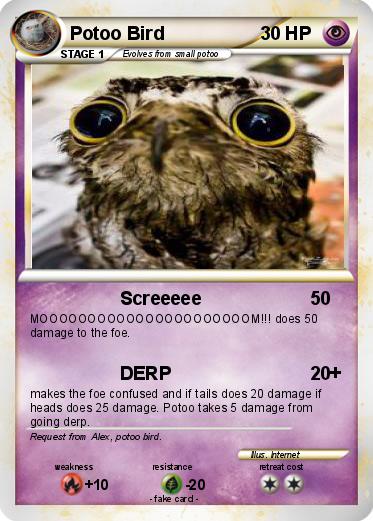 Pokemon Potoo Bird