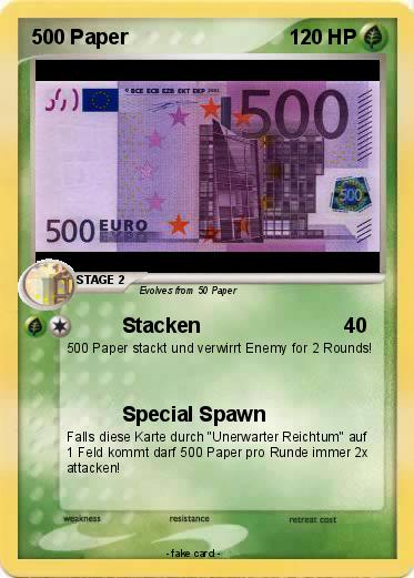 Pokemon 500 Paper