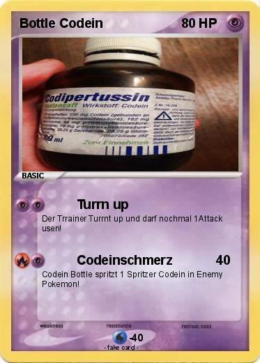 Pokemon Bottle Codein