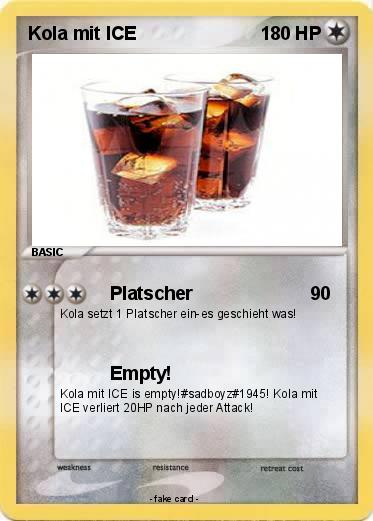 Pokemon Kola mit ICE