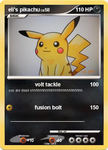 Pokemon eli's pikachu