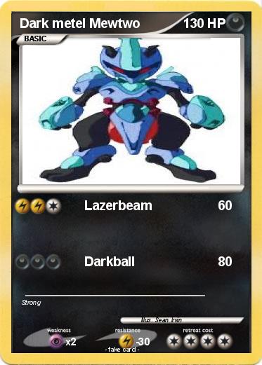 Pokemon Dark metel Mewtwo