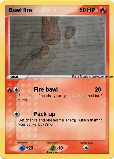 Pokemon Bawl fire