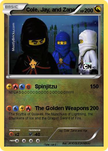 Pokemon Cole, Jay, and Zane