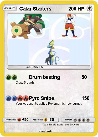 Pokemon Galar Starters