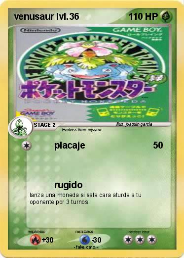 Pokemon venusaur lvl.36