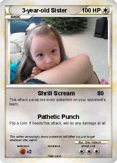 Pokemon 3-year-old Sister