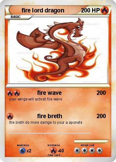 Pokemon fire lord dragon