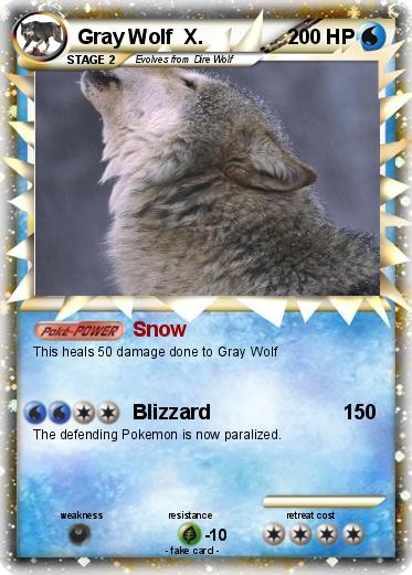 Pokemon Gray Wolf  X.