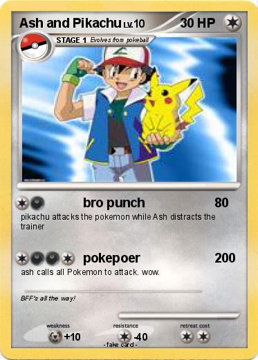Pokemon Ash and Pikachu