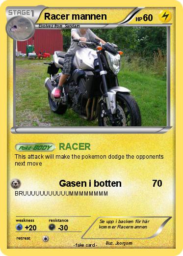 Pokemon Racer mannen