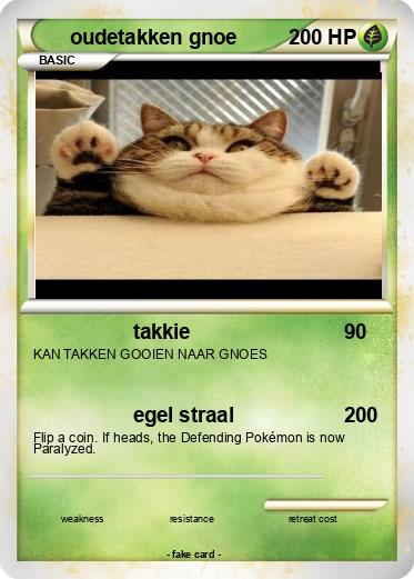 Pokemon oudetakken gnoe