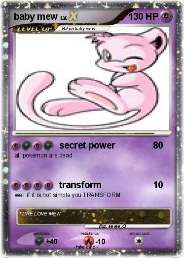 Pokemon baby mew