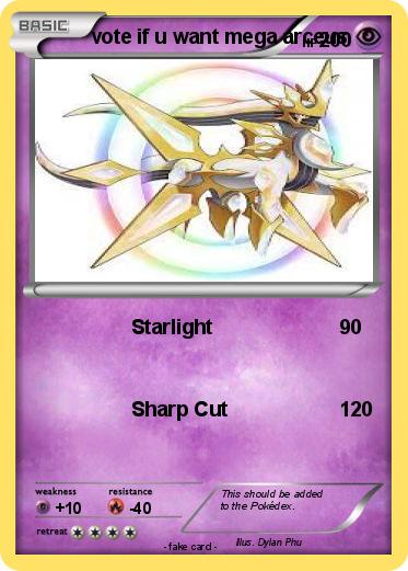 Pokemon vote if u want mega arceus