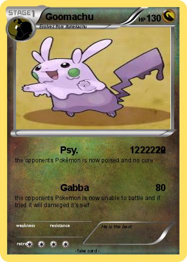 Pokemon Goomachu