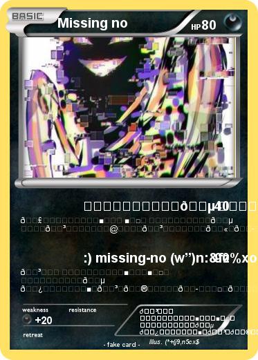 Pokemon Missing no