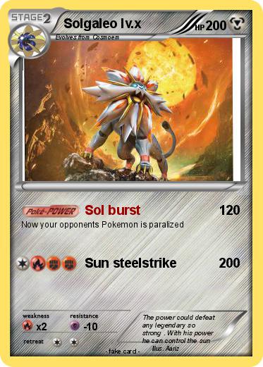 Pokemon Solgaleo lv.x