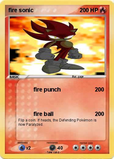 Pokemon fire sonic