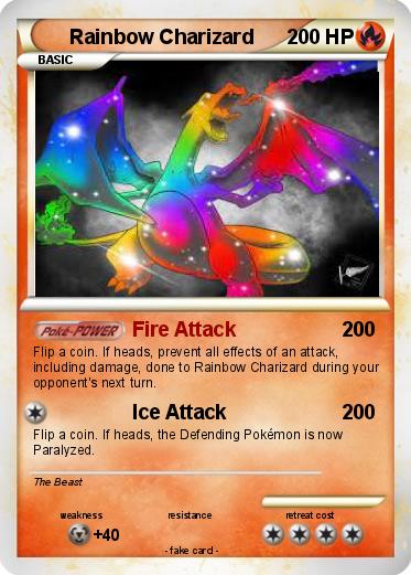 Pokemon Rainbow Charizard