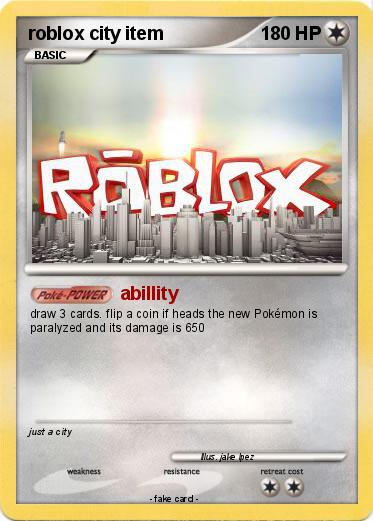 Pokemon roblox city item