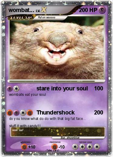 Pokemon wombat...