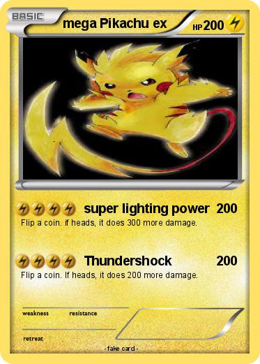 Pokemon mega Pikachu ex