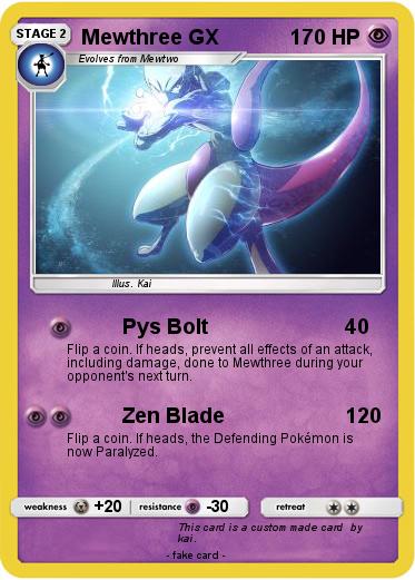 Pokemon Mewthree GX