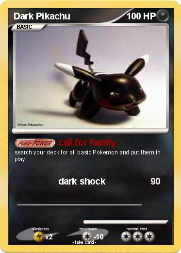 Pokemon Dark Pikachu