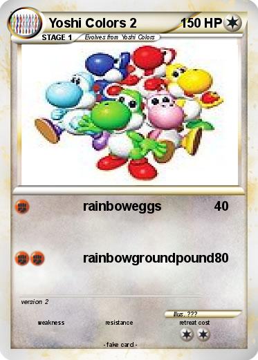 Pokemon Yoshi Colors 2