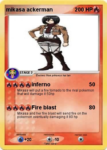 Pokemon mikasa ackerman