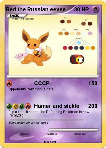 Pokemon Red the Russian eevee