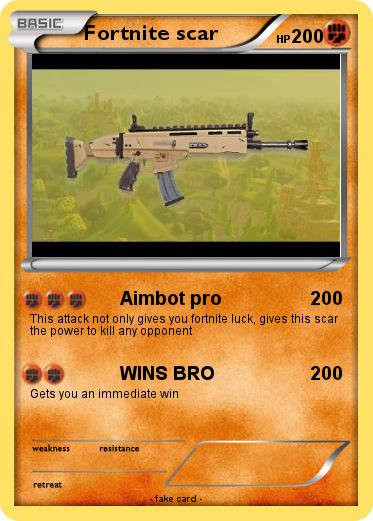 Pokemon Fortnite scar