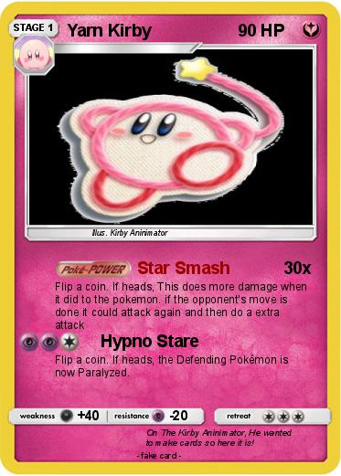 Pokemon Yarn Kirby