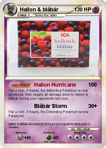 Pokemon Hallon & blåbär