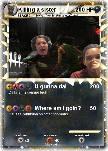 Pokemon Killing a sister